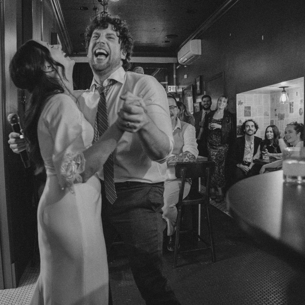 Eliza and Sheldon Sharing a Dance at Shafer Baillie Mansion