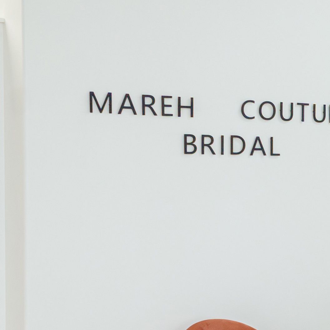 The interior of Mareh Couture Bridal's new SLO location