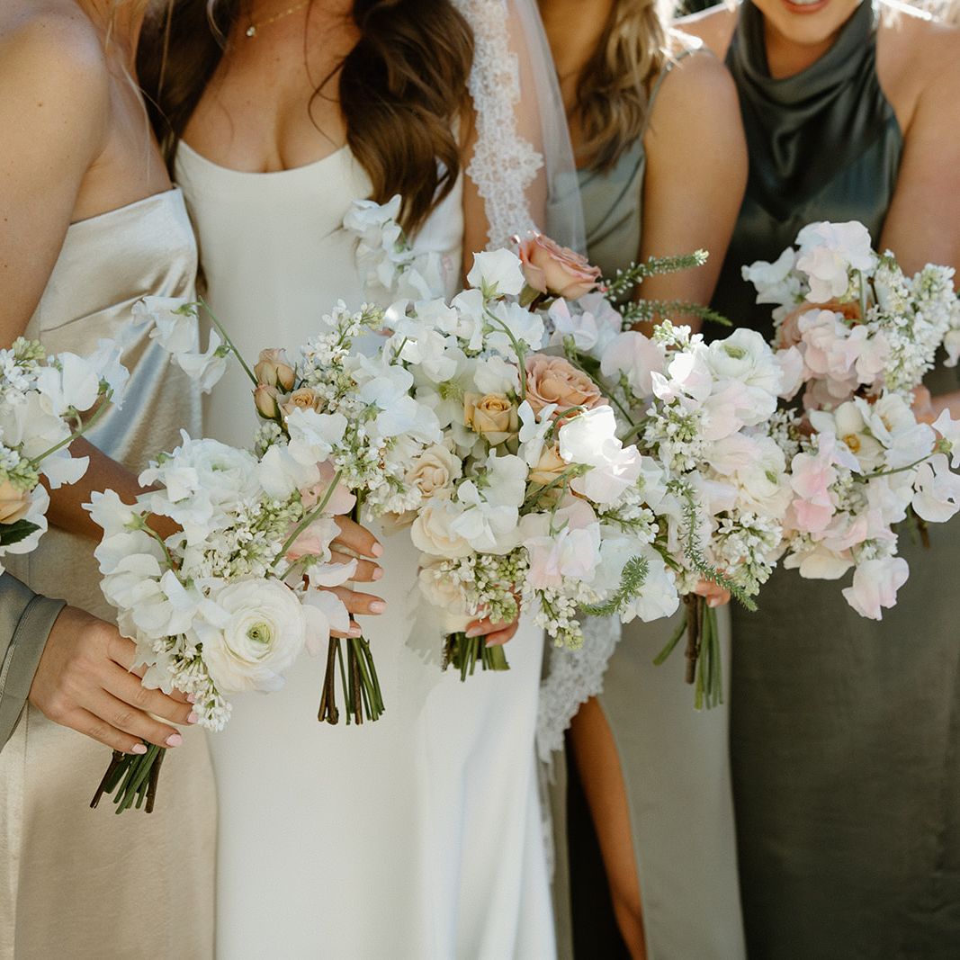 Soft Neutral Florals Shine at Sarah and Anthony's Wedding at the Bel-Air Bay Club
