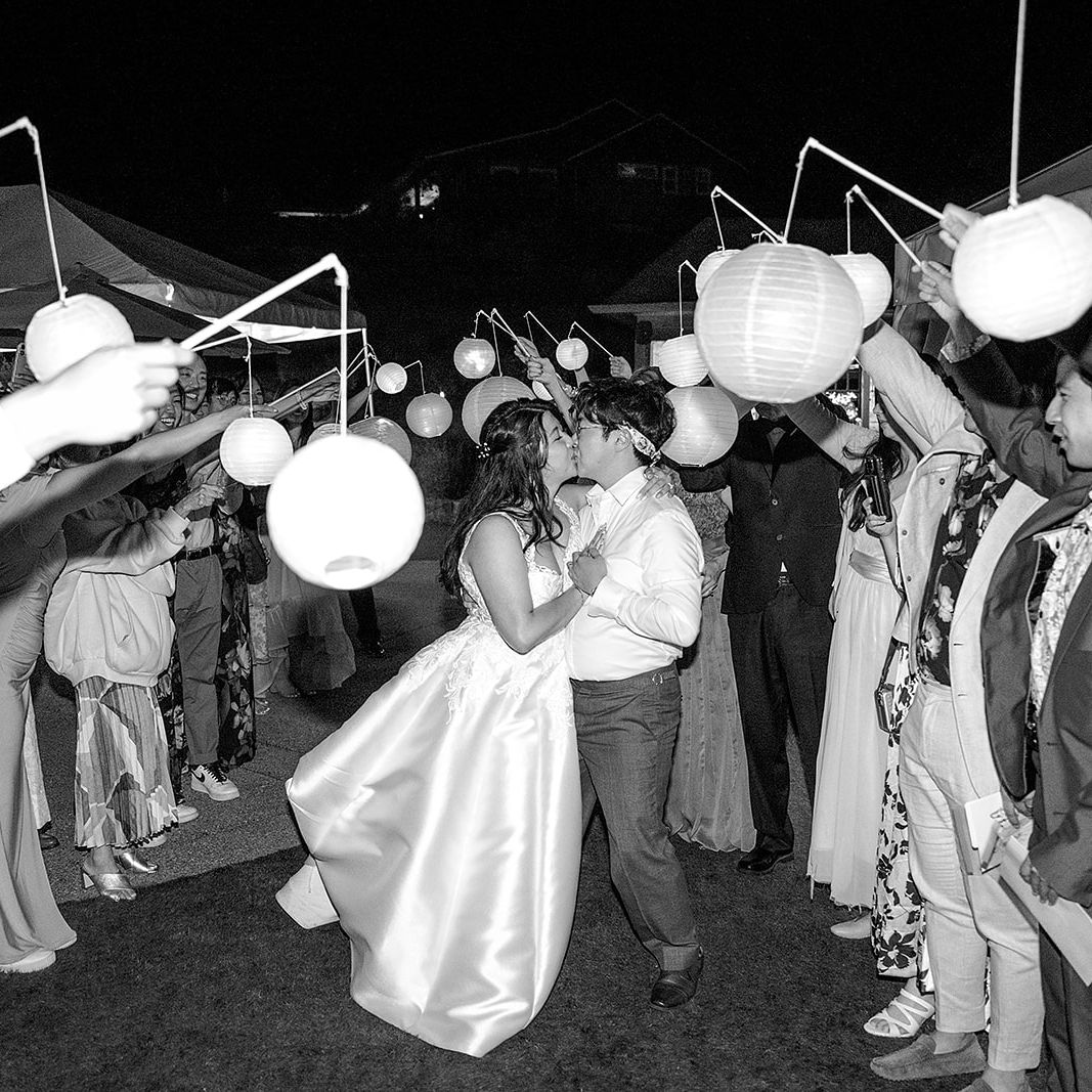 Patty and David make their grand exit in lantern send-off at Twin Willows