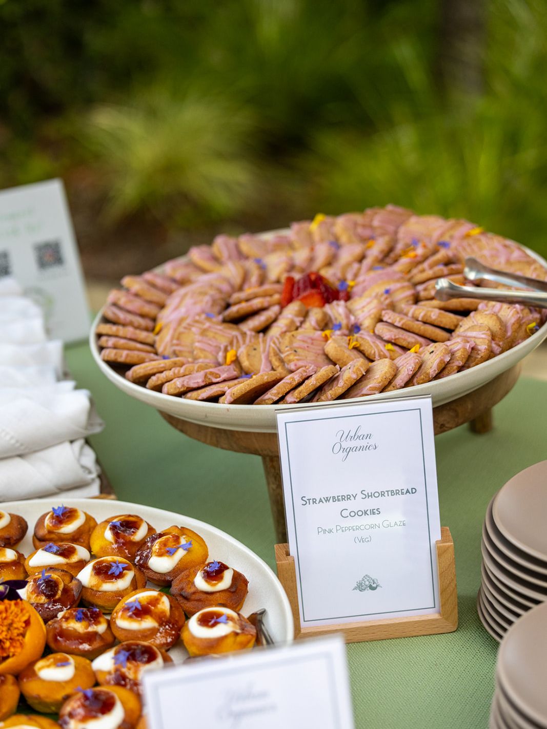 Catered appetizers and event menu at the ILEA Napa-Sonoma gathering at Rodney Strong Vineyards