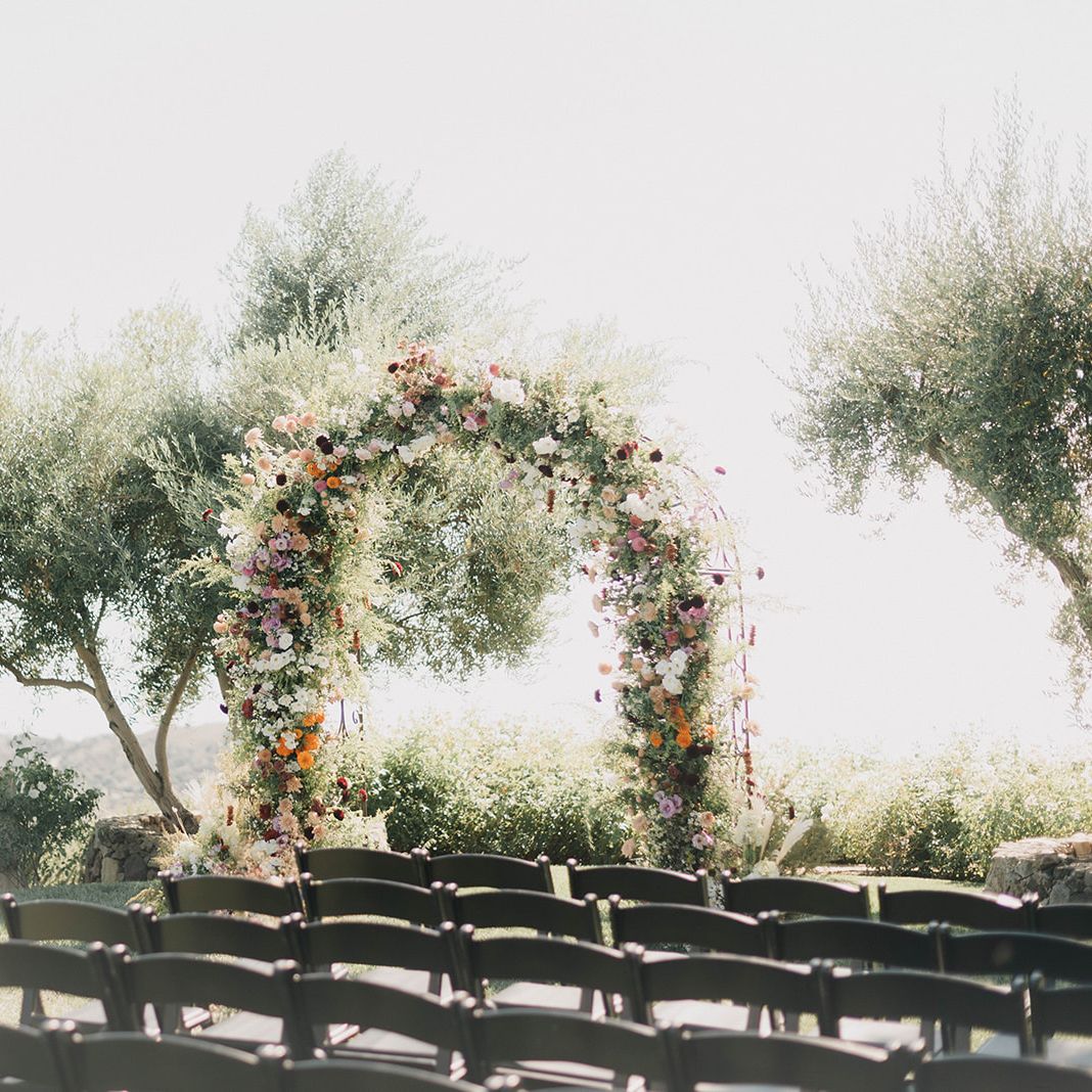 The wide open sky provided stunning views of the ocean and mountains at the ceremony and reception.