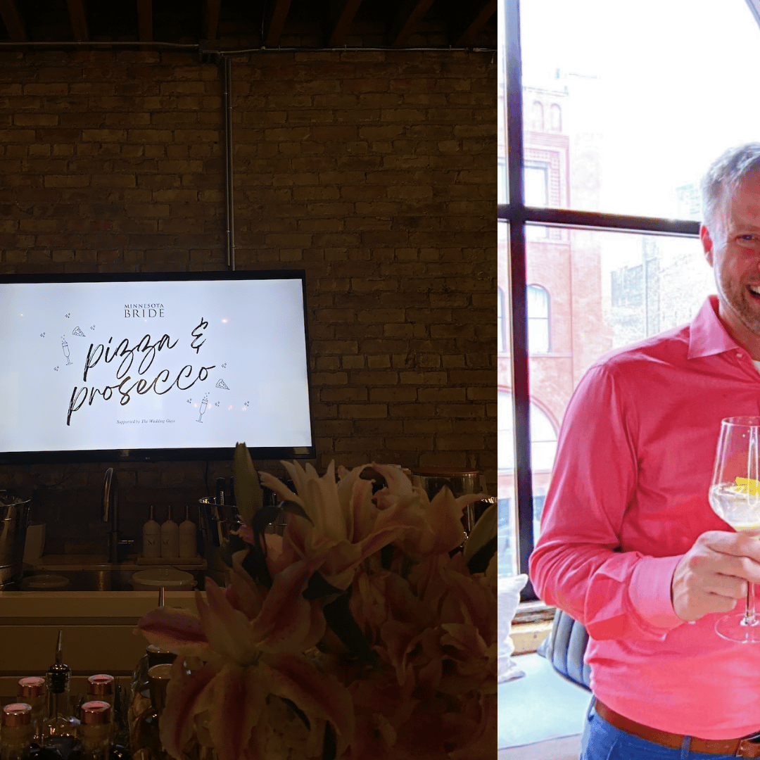 Pizza & Prosecco event where Iron Diamond Media announces acquisition of The Wedding Guys® shows.
