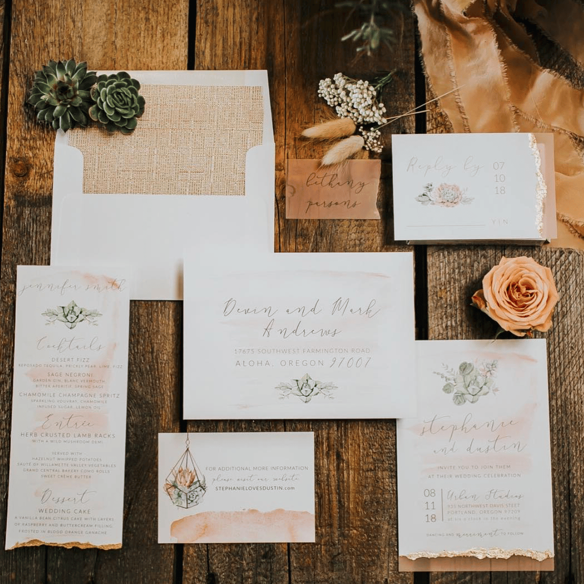 Photo by Rebecca Rizzo Photographics, Invitation by Crave Design, Planning by Peachy Keen Coordination