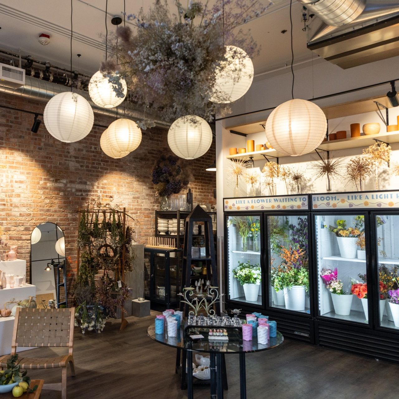Interior of Marigold & Mint Botanicals' new brick and mortar shop in Seattle