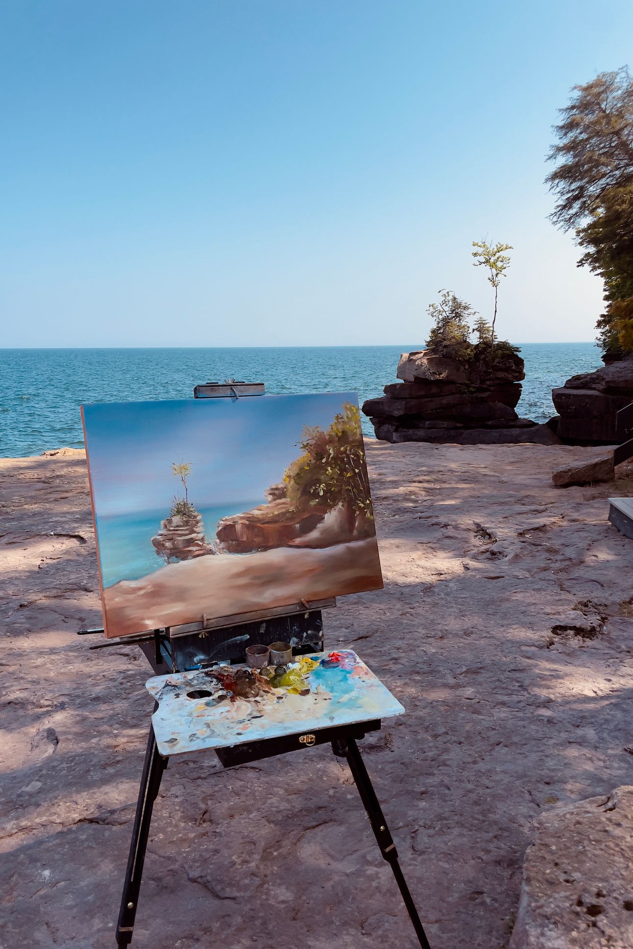 2026-03/Madeline Island Live Painting by Leanne - Big Bay State Park .jpg