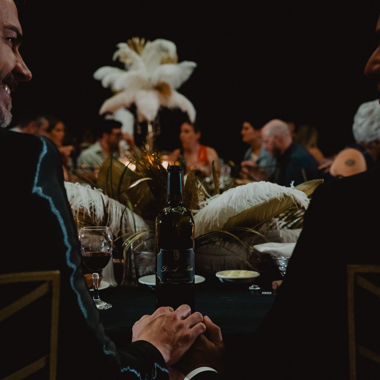 Andy and Victor Gaze On at their Vintage Inspired Wedding at Suquamish Clearwater Casino Resort