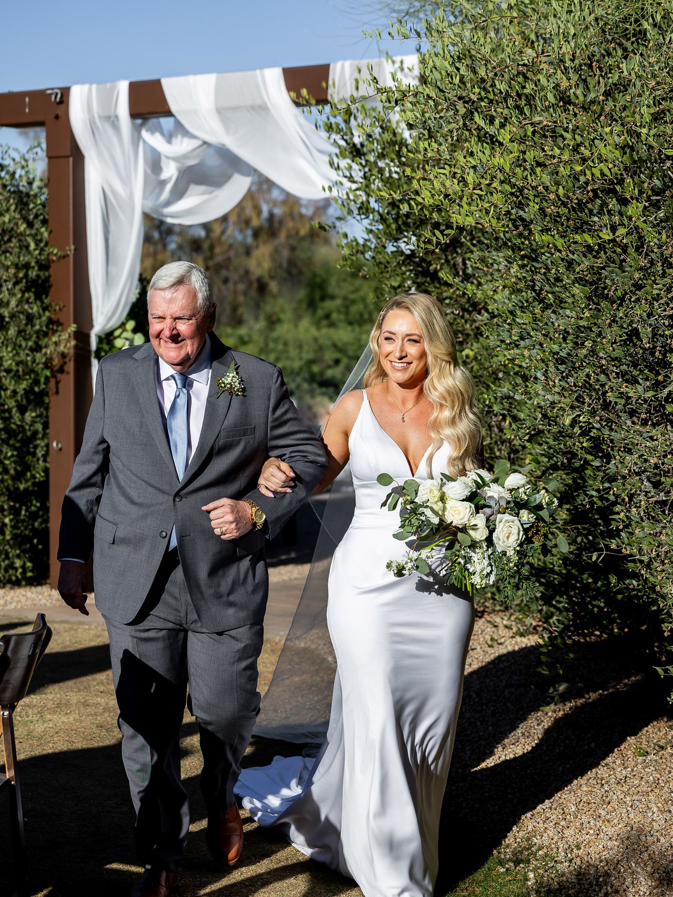 Kloos Wedding, AZB, Father Walking Bride Down Aisle