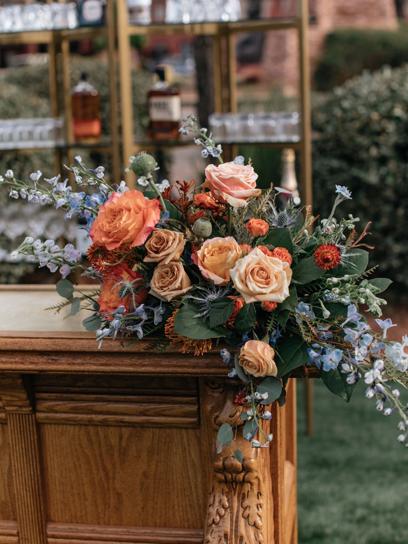 SDXSE Wedding Sanctuary at Bell Rock in Arizona reception floral arrangement