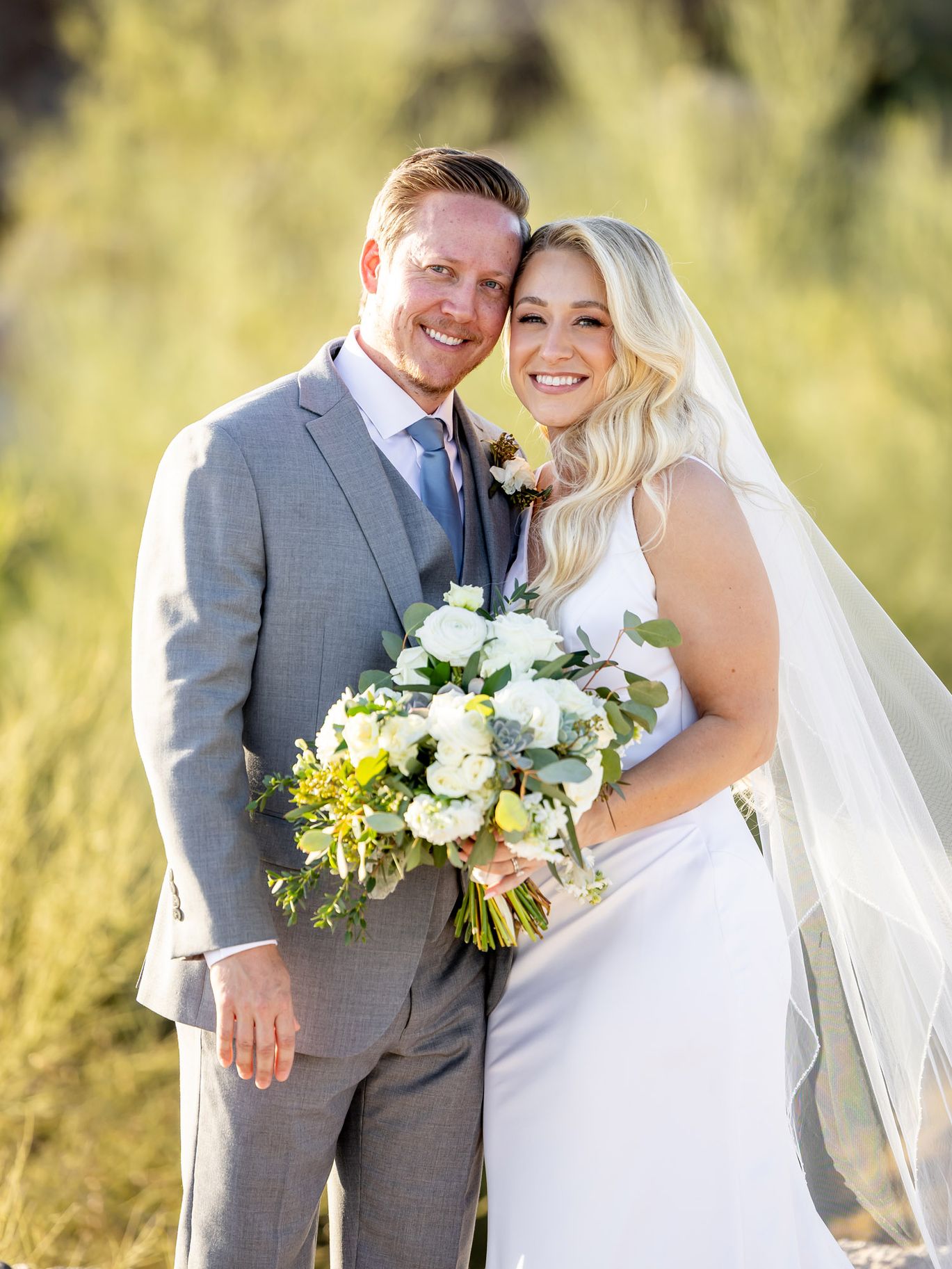Kloos Wedding, AZB, Couple Portrait Outside