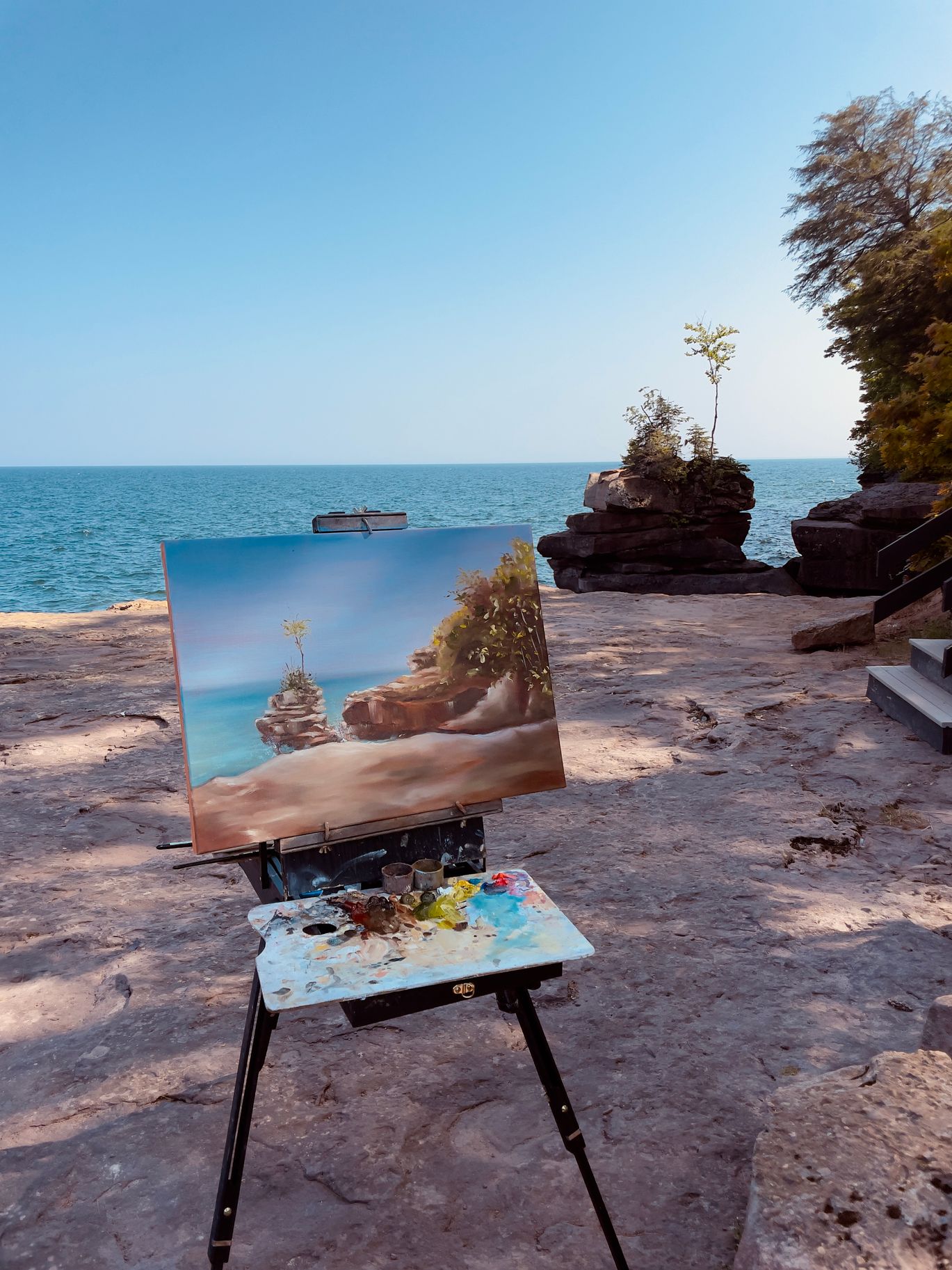 2026-03/Madeline Island Live Painting by Leanne - Big Bay State Park .jpg