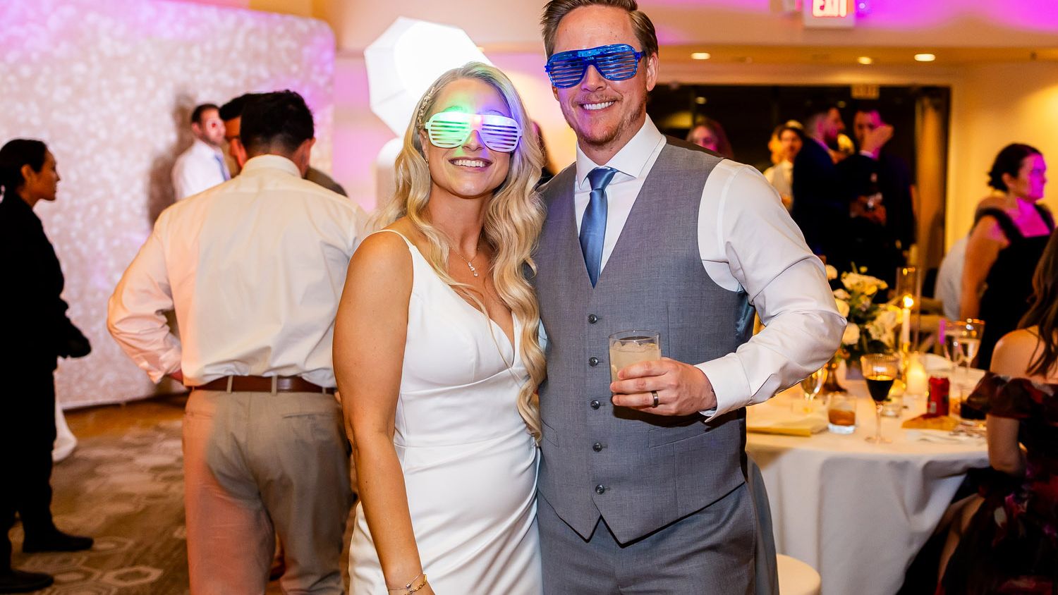 Kloos Wedding, AZB, Couple With Fun Sunglasses, Props