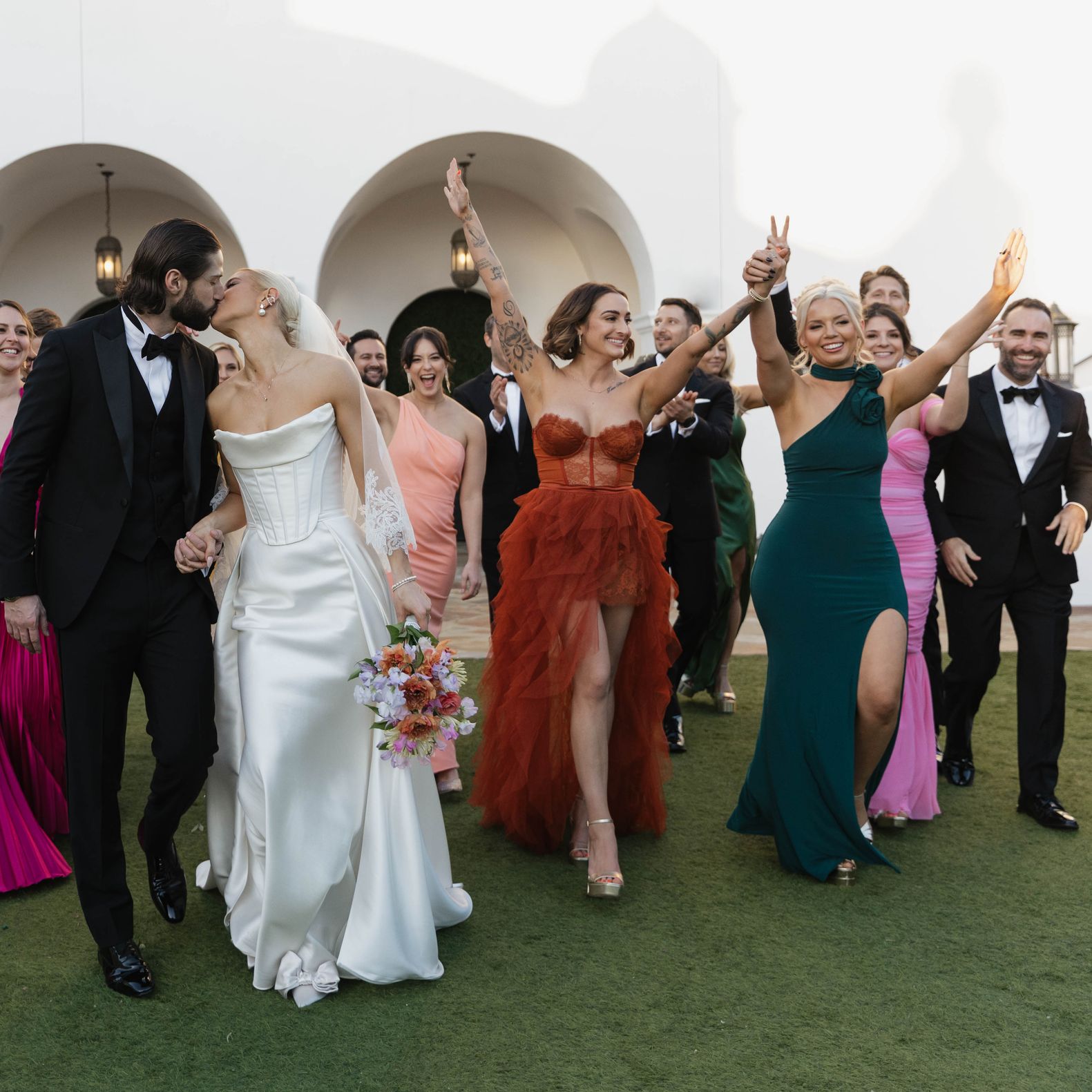 Kendall and Easton Celebrating their Whimsical, Colorful Gucci Garden Inspired Fete Featuring Eclectic Style at Hotel Californian