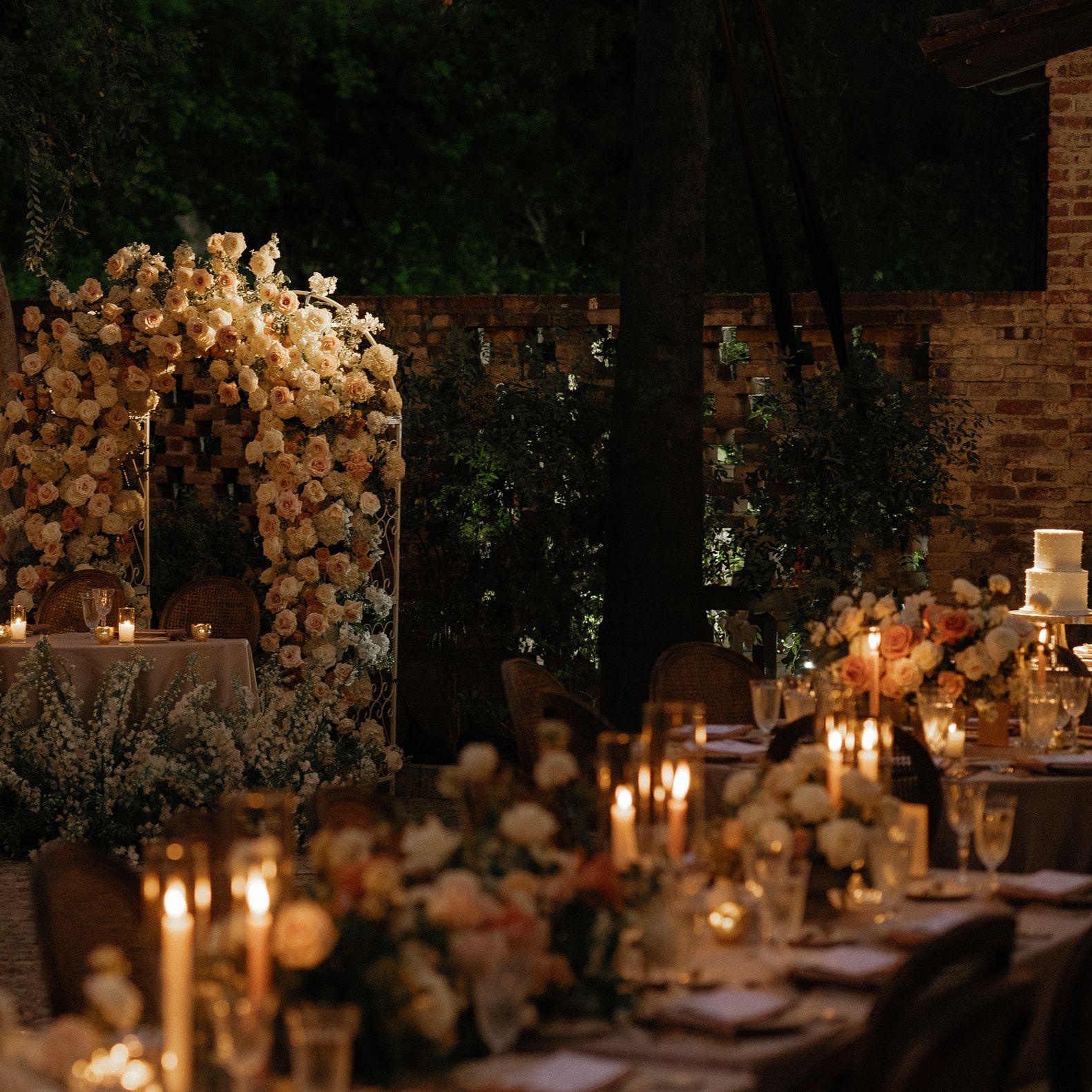 Intimate wedding at Hummingbird Nest Ranch exudes quiet luxury and feminine details