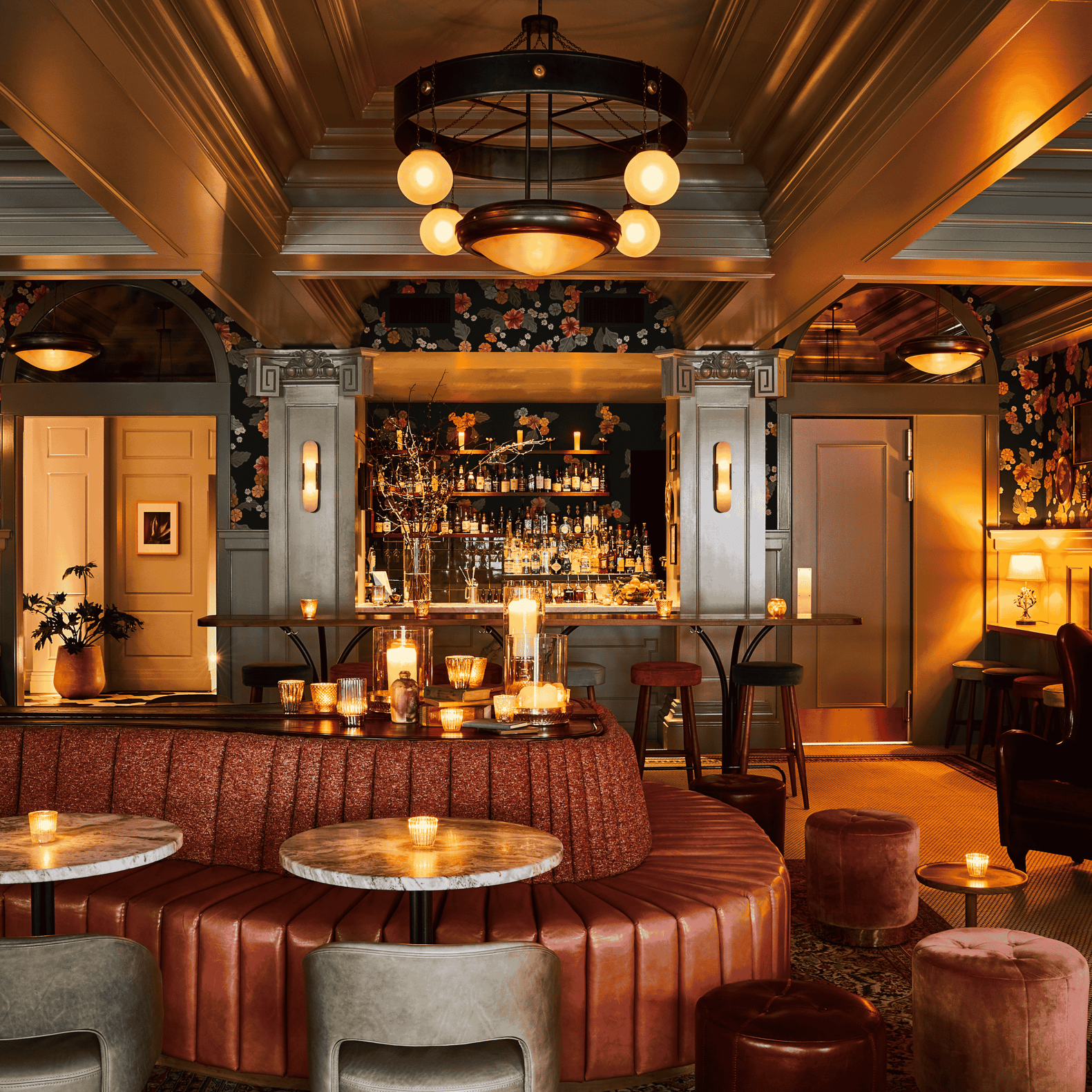 Interior of Abigail Hall in Portland's Woodlark Hotel