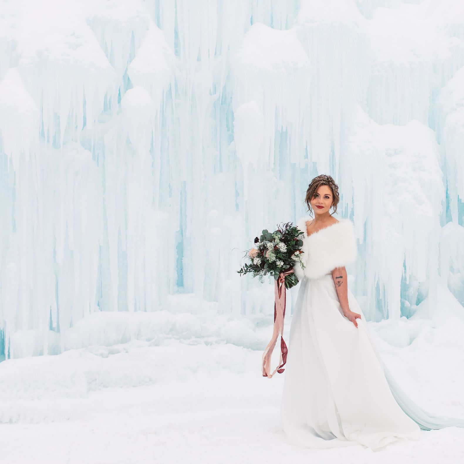 Six Perfect Wedding Dresses for Winter