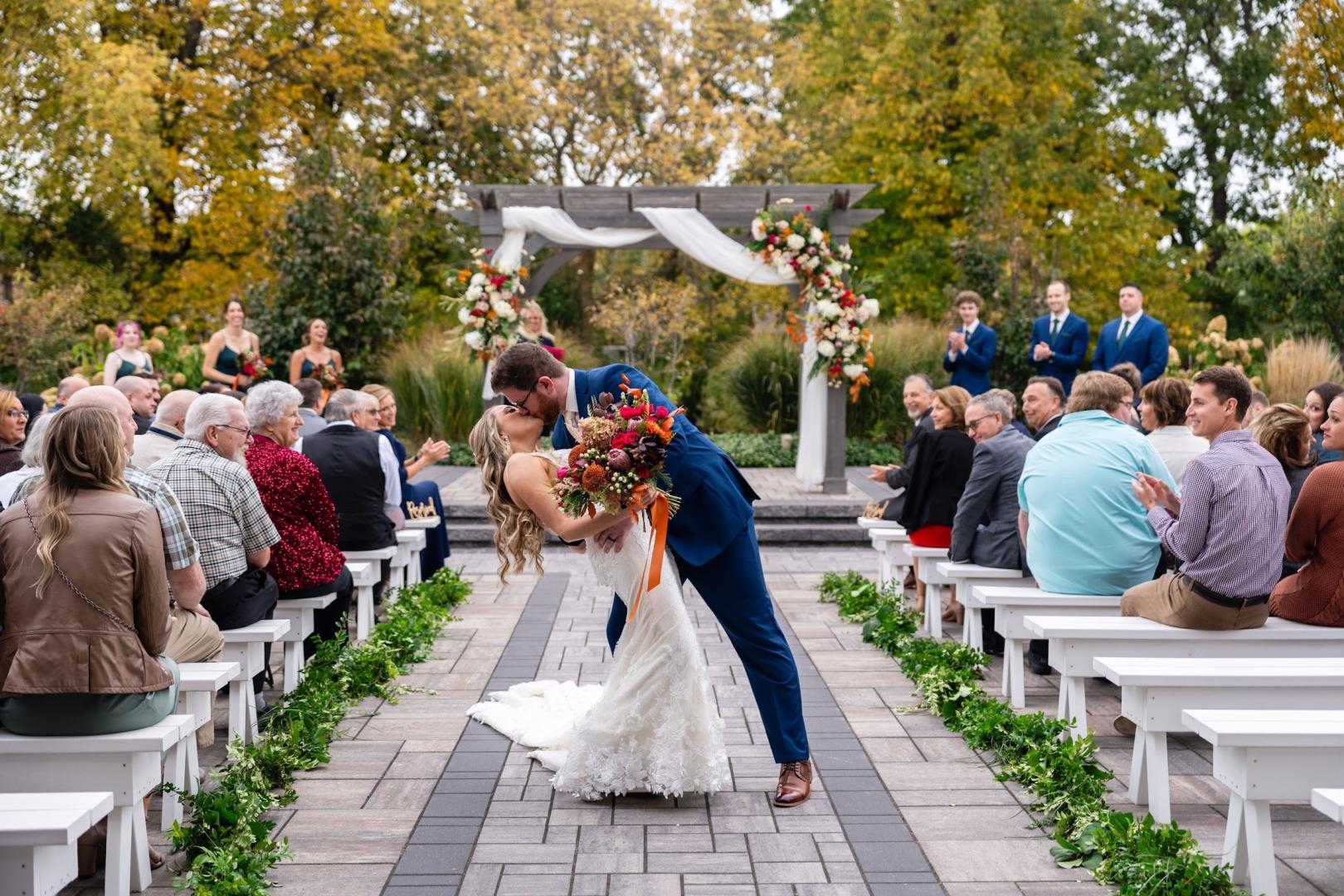 Black Sheep Outdoor Ceremony Garden - Fall in Green Bay--photo by Klem Studios.jpg