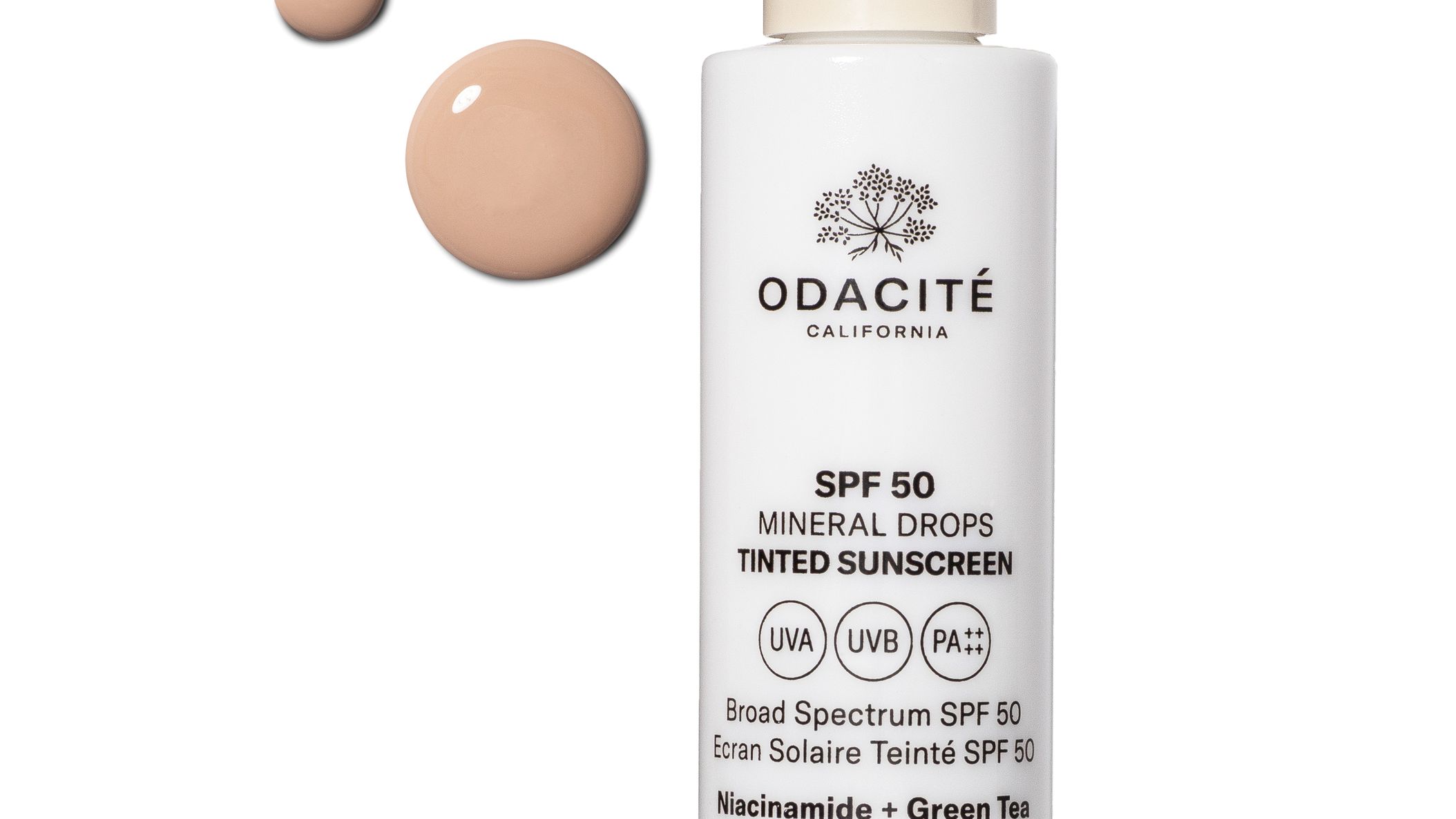 2025-06/SPF 50 Tinted Sunscreen Shade 1 Bottle and product droplets_062_Tif.jpg