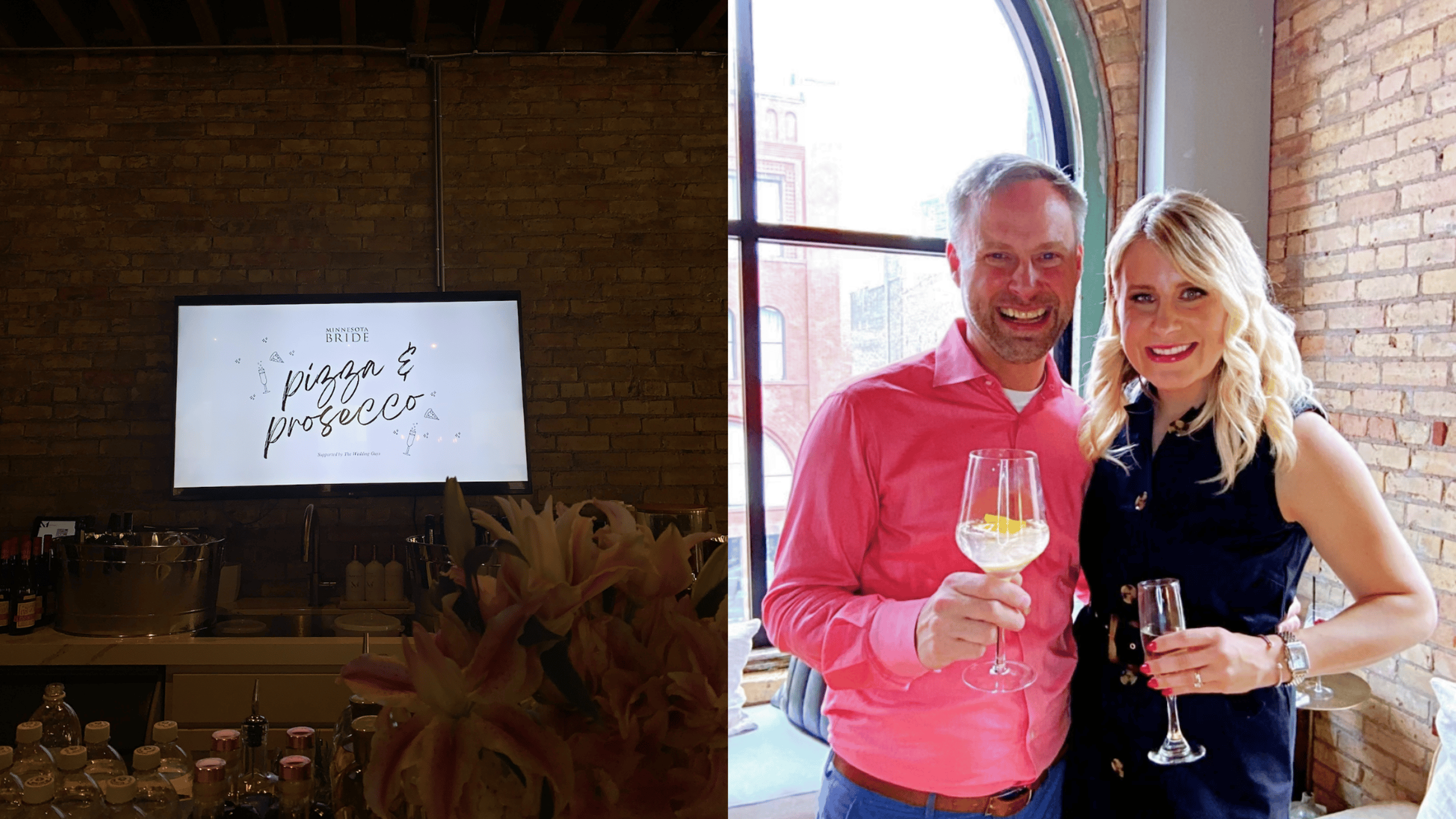 Pizza & Prosecco event where Iron Diamond Media announces acquisition of The Wedding Guys® shows.