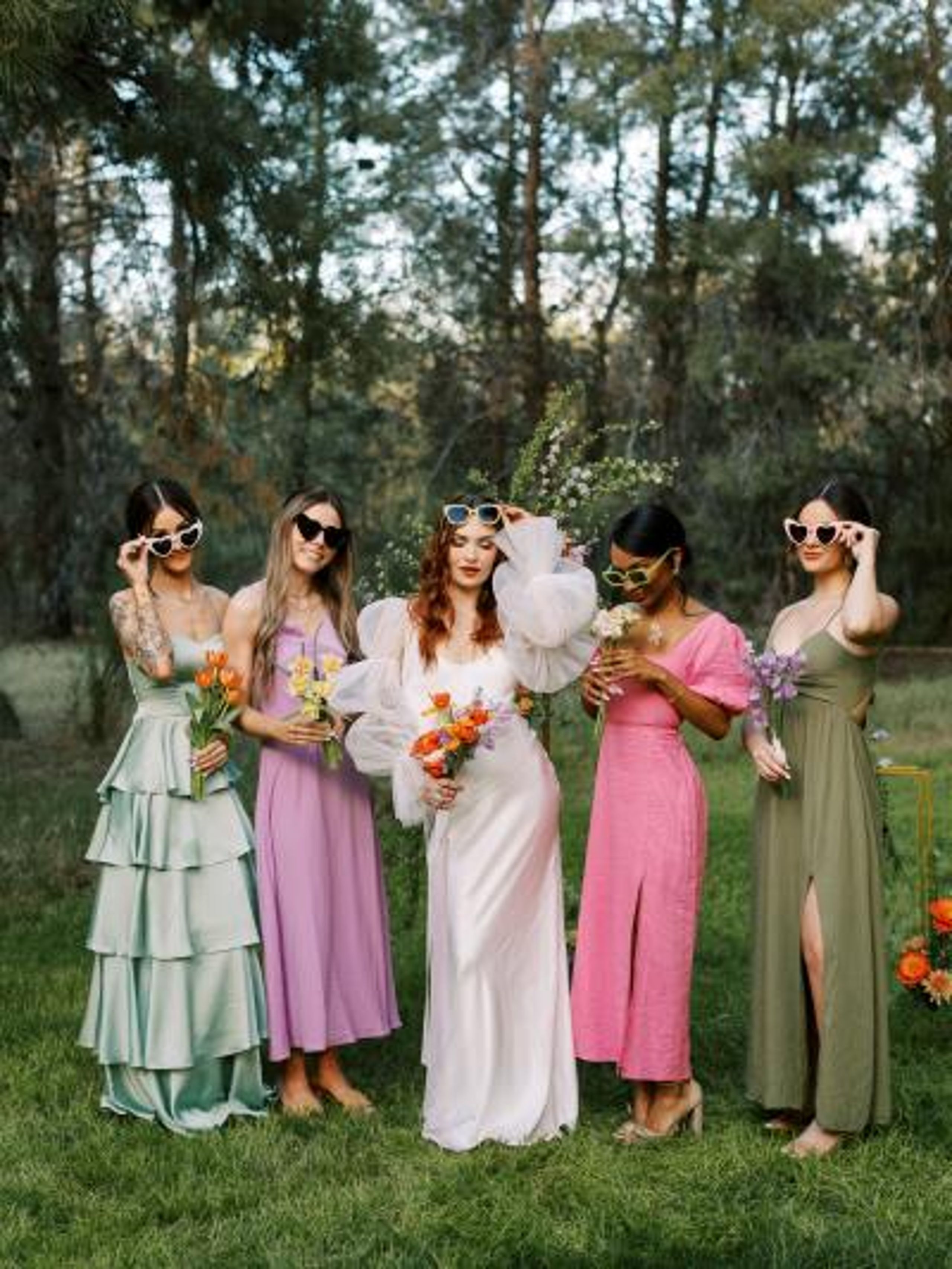 Models Pose with Sunglasses in Bright and Playful Styled Shoot