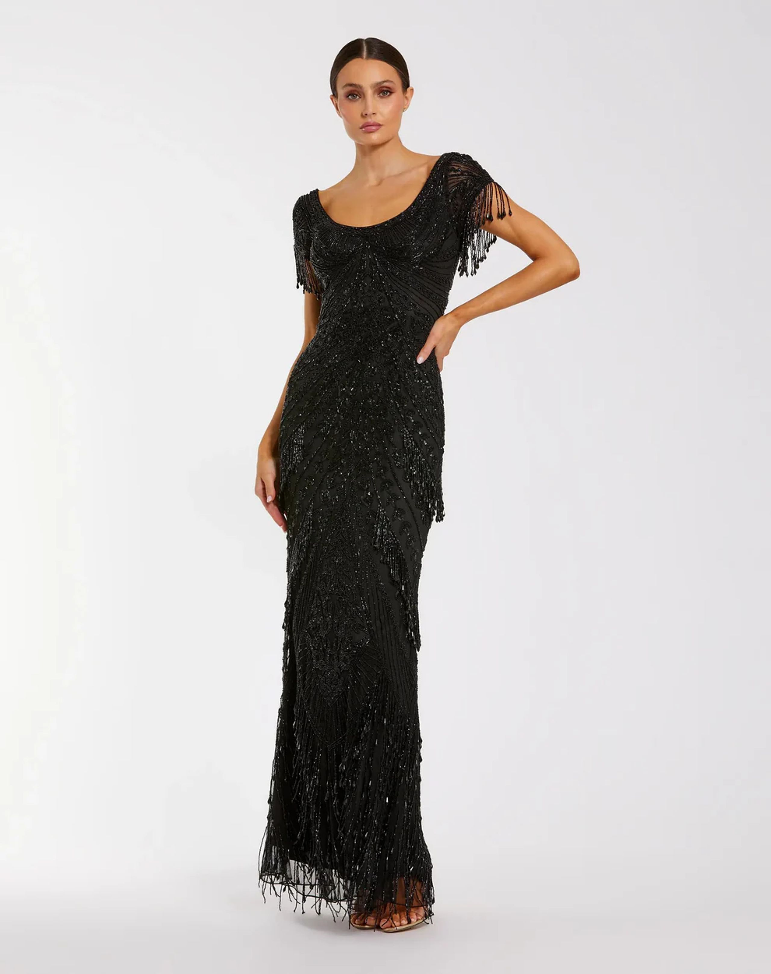 2026-01/Mac Duggal_Black Cap Sleeve Beaded Fringe Column Gown_$798.jpg