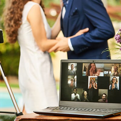 Live streaming at wedding