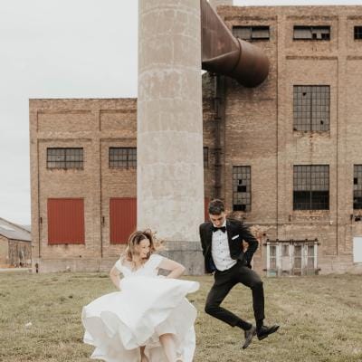 Madison and Robert Jump for Joy at Blacksmith Main