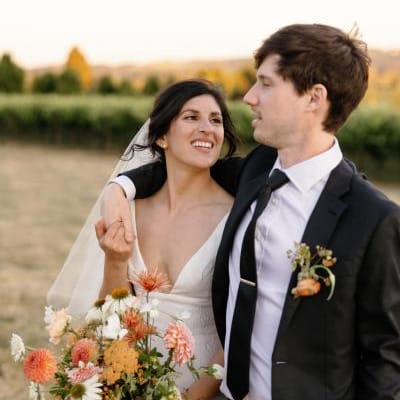Whimsical and Colorful Florals Featured in Jessica and Josh's Wedding at Scholls Valley Lodge