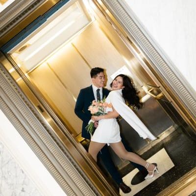 Aimee and Ray at their Courthouse Elopement