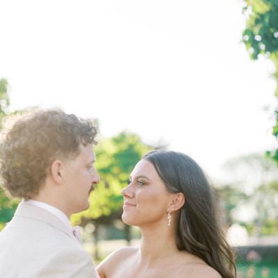 Rebecca and Dan Share an Intimate Moment in Vibrant Colorful Richly Textured Spring Wedding in Milwaukee Greenhouse No. 7