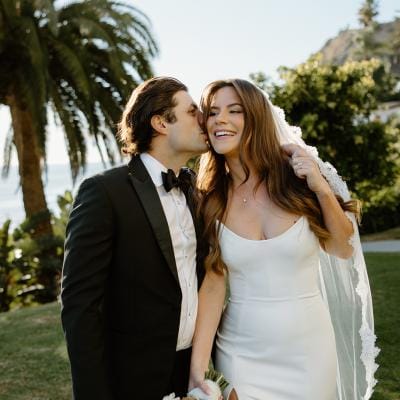 Sarah and Anthony at their California-cool Wedding Day at Bel-Air Bay Club