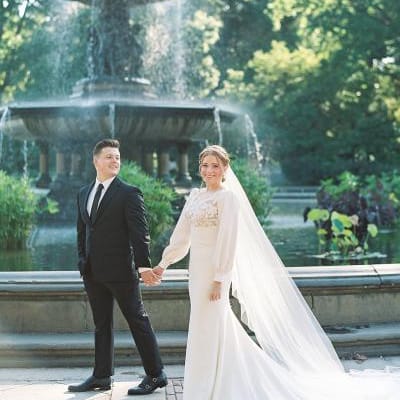 Rylee and Chandler Celebrating their Romantic Old-World Inspired Wedding Day