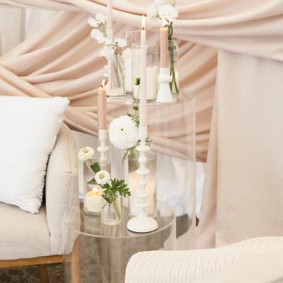Swept Away: Elegant, Dreamy Draping Details in Styled Shoot at Oregon Golf Club