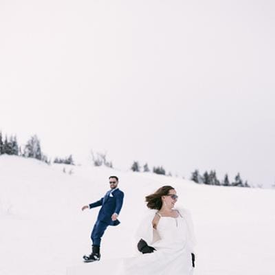 Fresh 'Pow' and Renewed Vows: Adventurous Elopement on Mt. Bachelor