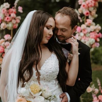 Shades of Sunset Brighten Modern, Personalized Crook Point Wedding