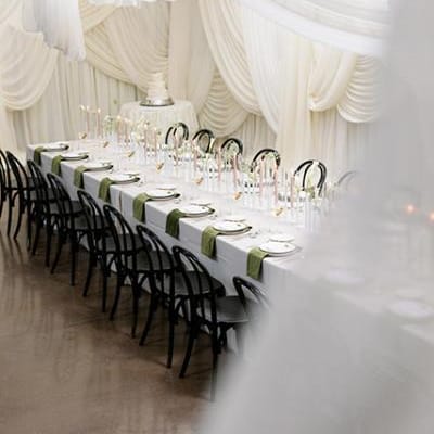 Dramatic Draping and a Dirty Martini Tower Fosters Intimate, Elegant Atmosphere at Rava Wines
