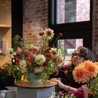 Interior of Marigold & Mint Botanicals' new brick and mortar shop in Seattle