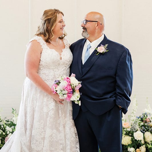 Lisa and Dan Enjoy their Vow Renewal Surrounded by Friends and Family Thanks to Wish Upon A Wedding