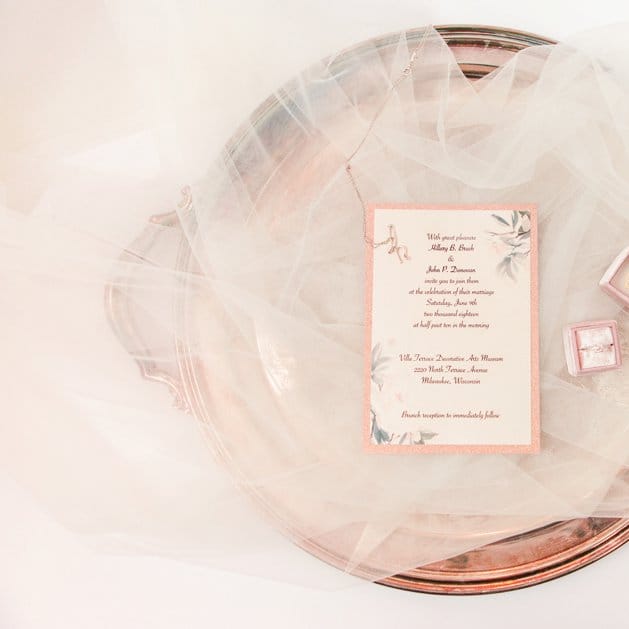 Blush Tulle Wedding at Villa Terrace Decorative Arts Museum | Wisconsin Bride