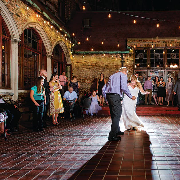 A father-daughter dance at the Best Place at the Historic Pabst Brewery in Milwaukee.