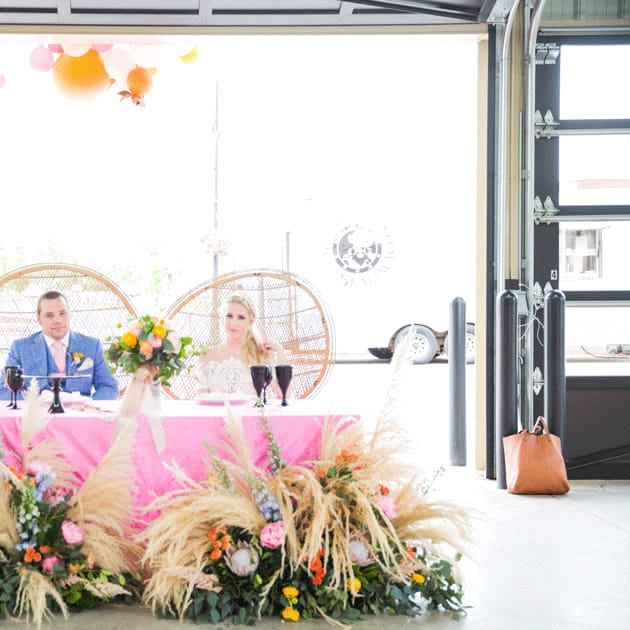 Bright colors and quirky vignettes made this party unforgettable