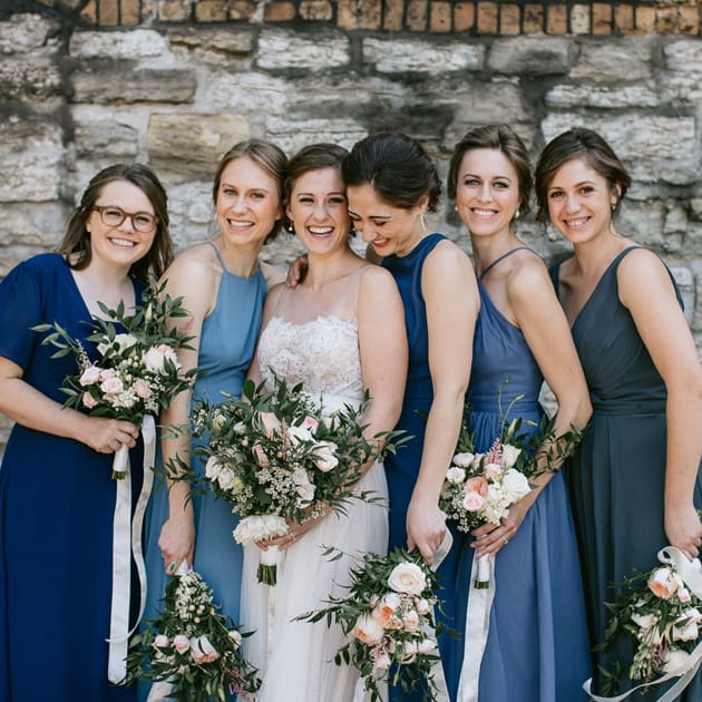 Bridal Party at the Nicollet Island Pavilion