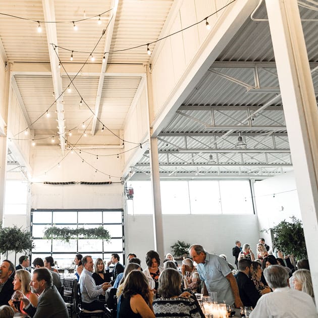 The Holden Room is 4,150 square feet and set up for weddings
