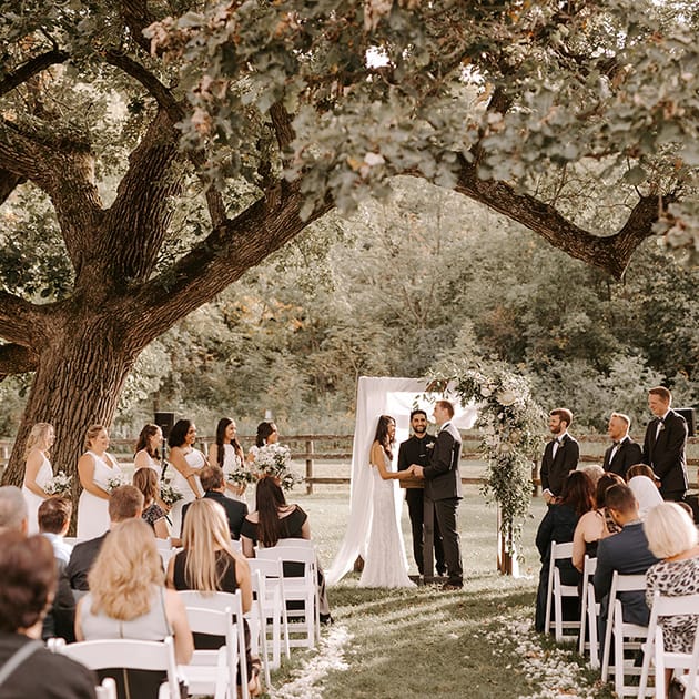 Nadeen and Cody marry at Mayowood Stone Barn