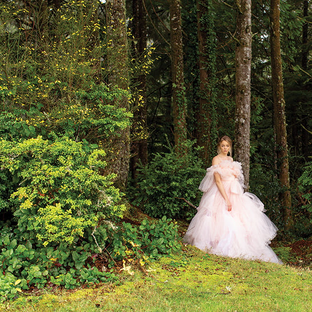 Elizabeth Dye Natural Beaty gown