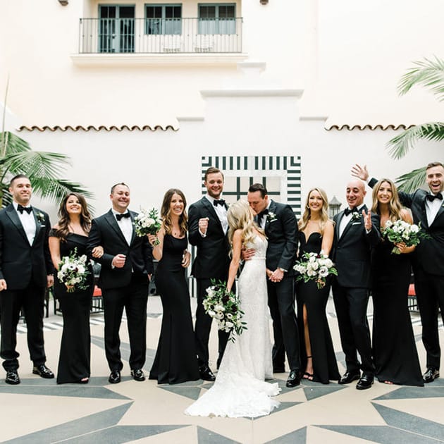 Cassie and Andrew wed at Hotel Californian