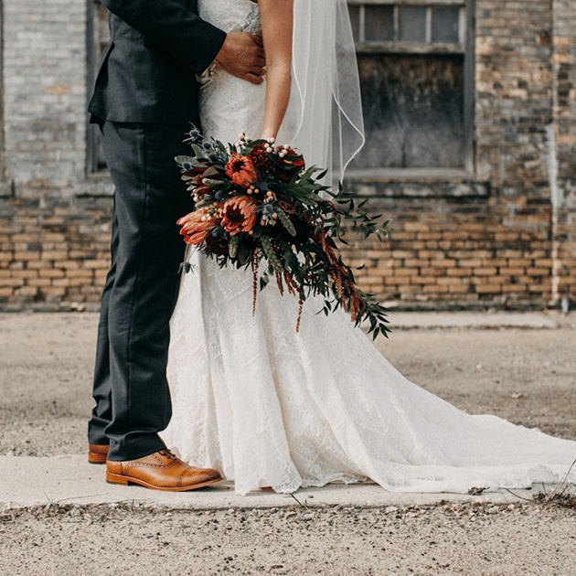 Bride and Groom at the NP Event Space in Minnesota
