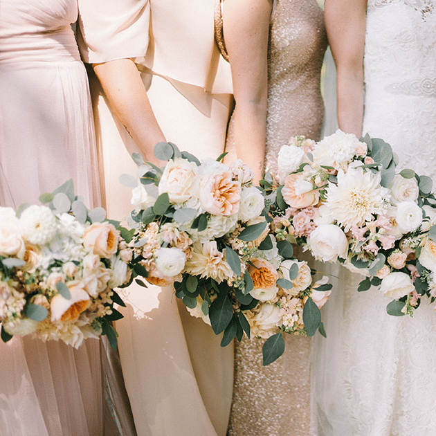 Pink Bridal Party on East Gull Lake