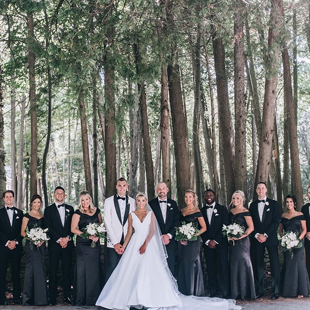 Elegant Affair with a Black-and-white Motif