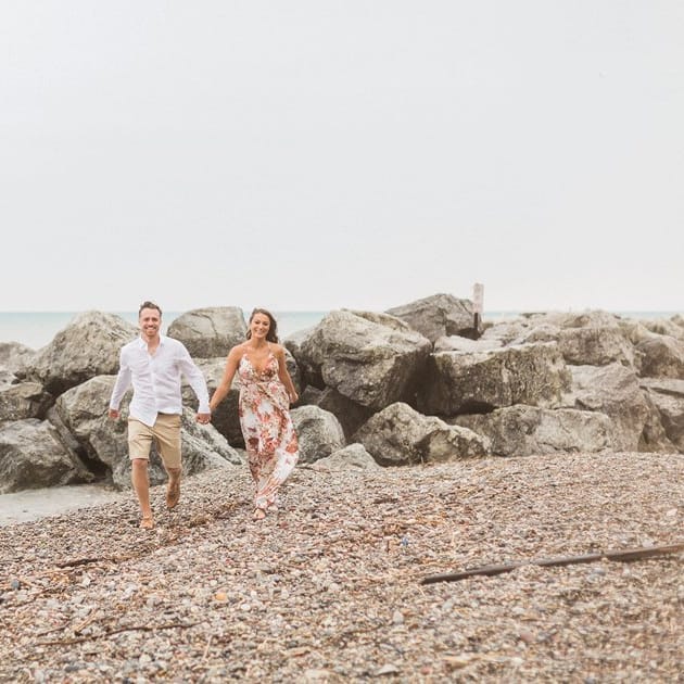 Casey and Tayelor: Styled Shoot-Turned Proposal at Klode Park Beach